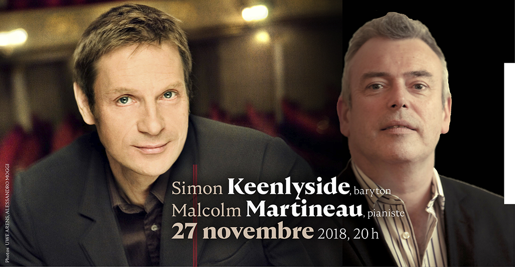 Simon Keenlyside, baryton, et Malcolm Martineau, piano, en concert au Club musical de Québec